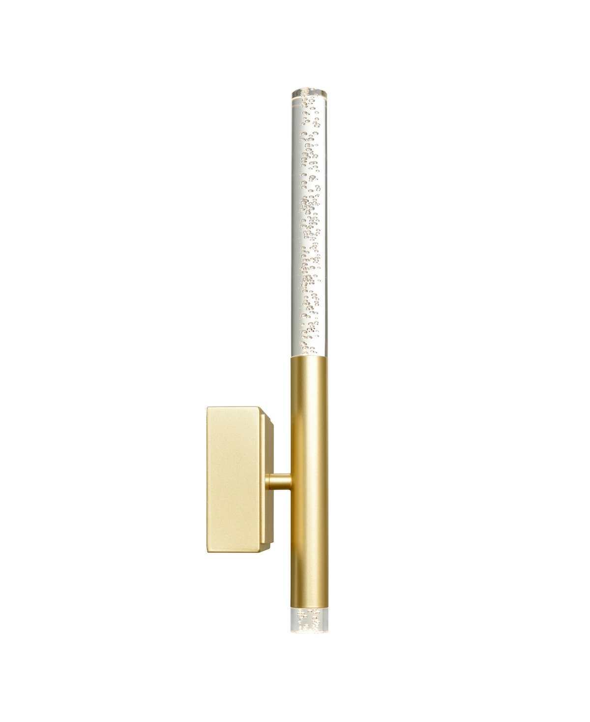 Cwi Lighting 4.3" Metal Dragonswatch Integrated Led Wall Light In Satin Gold