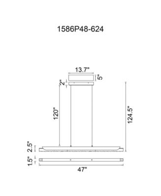4.5" Metal Valira Integrated LED Chandelier