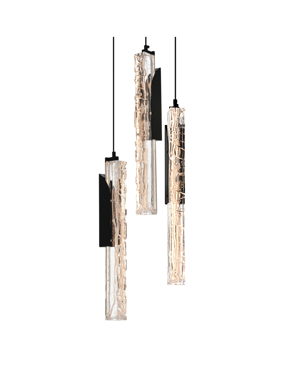 Cwi Lighting 18" Metal Valira Integrated Led Mini Pendant In Black
