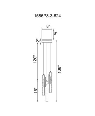 18" Metal Valira Integrated LED Mini Pendant