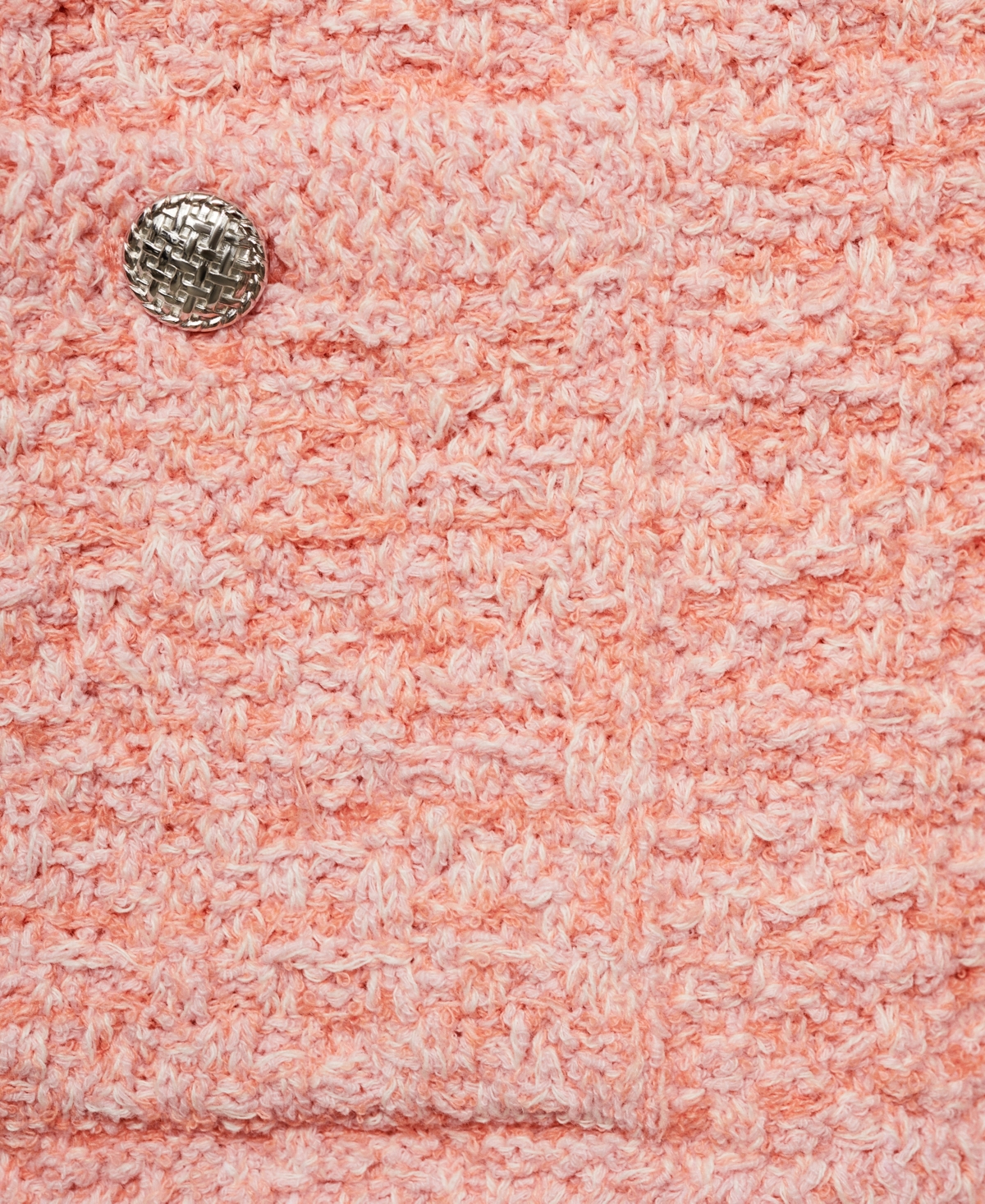 Mango Tweed Effect Jacket With Jewel Buttons Pastel Pink In Pastel Pink