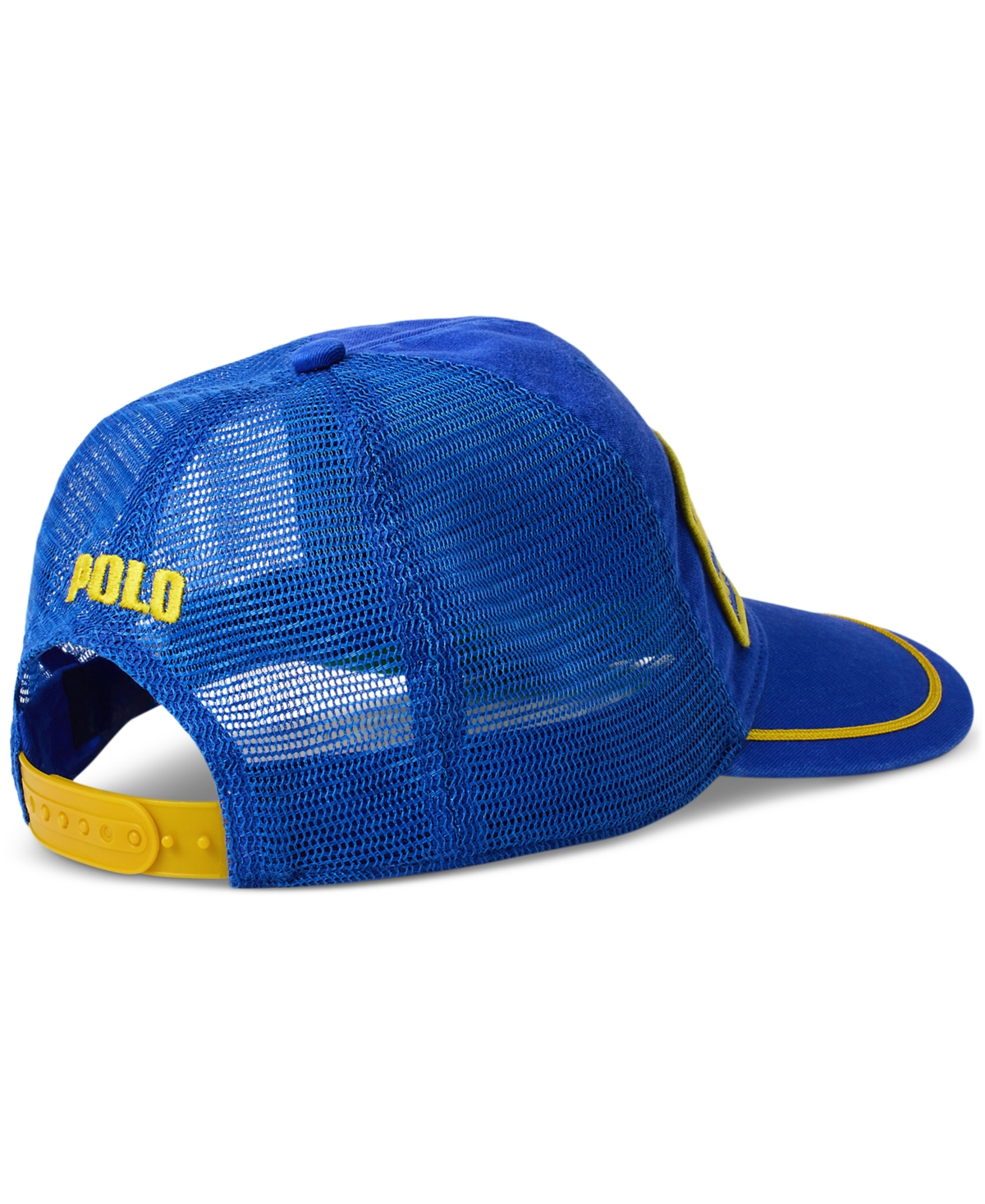 Polo Ralph Lauren Men's Racing-patch Twill Trucker Cap In Blue