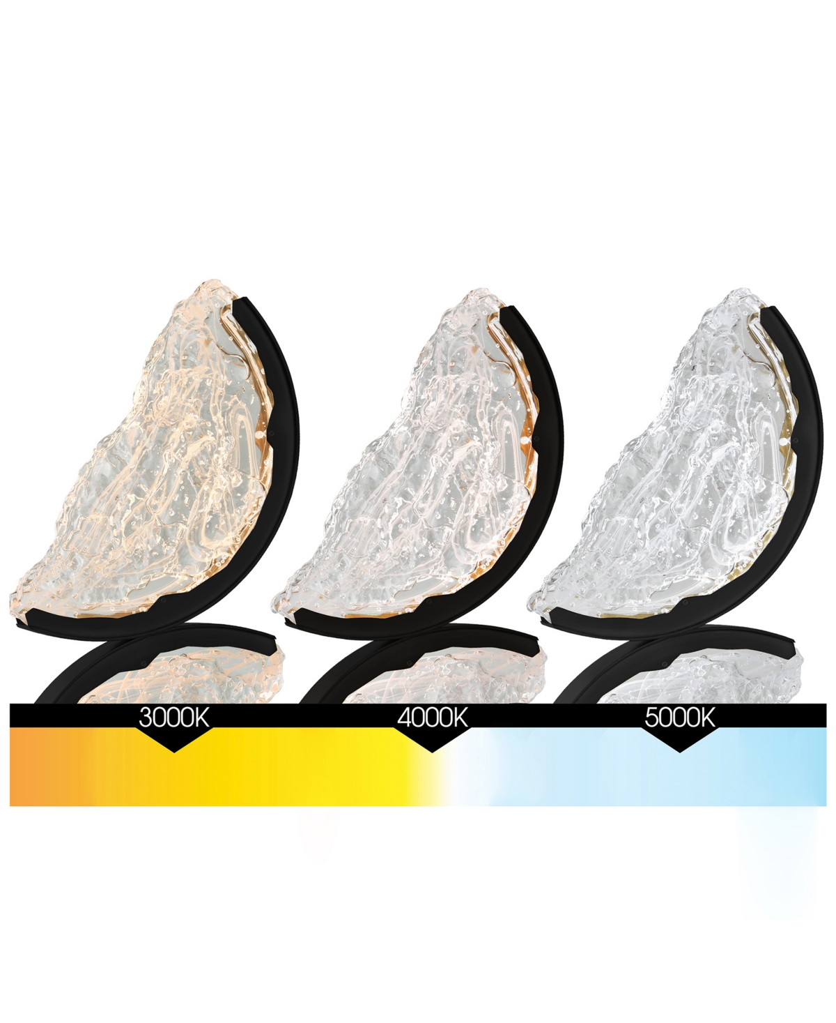 Shop Cwi Lighting 28" Metal Moon Integrated Led Wall Light In Black