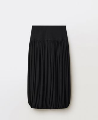 Women's Balloon-Effect Midi-Skirt