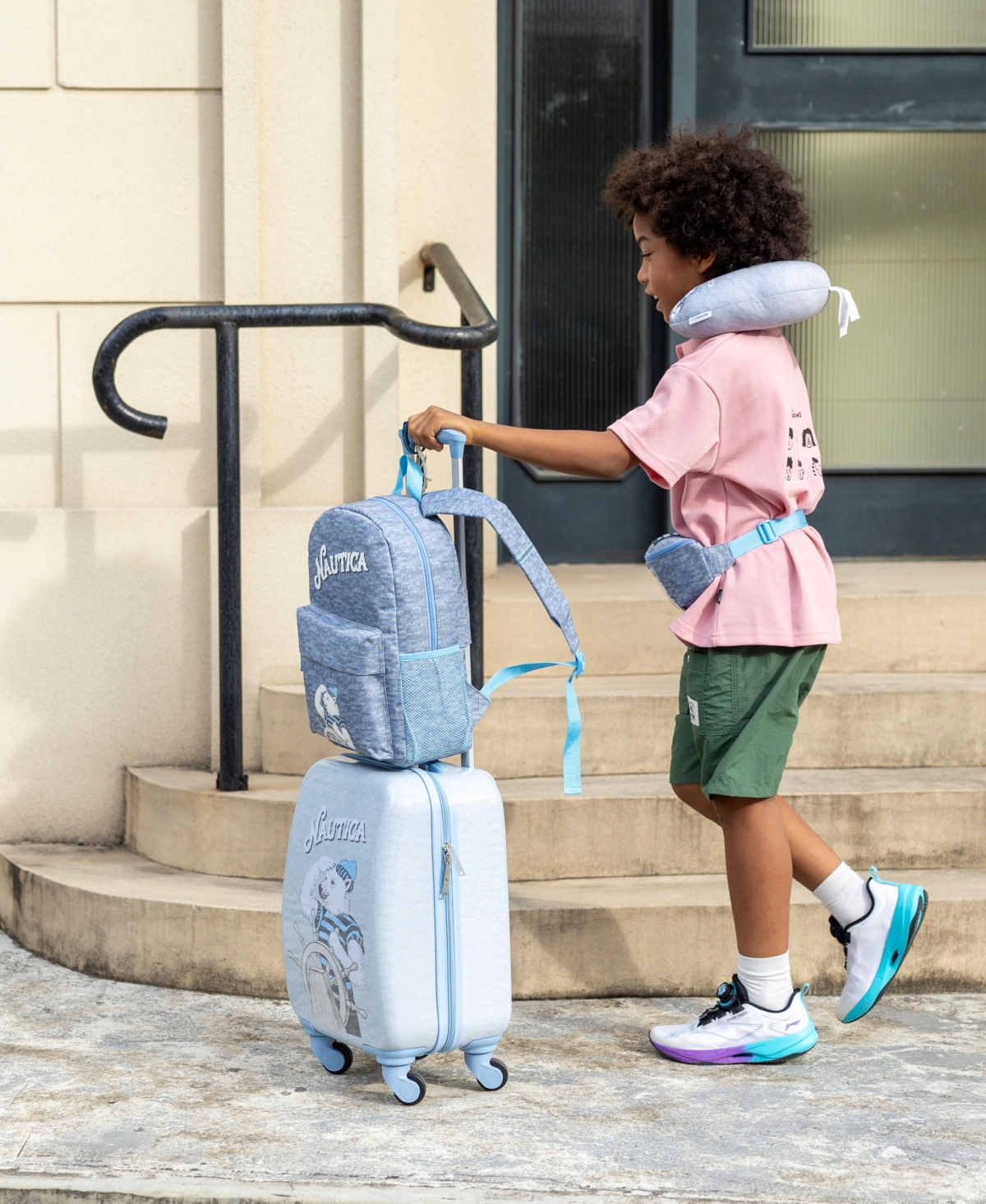 NAUTICA KIDS ADVENTURE 5-PIECE AIRLINE APPROVED CARRY-ON LUGGAGE SET 