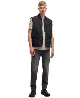 Men's Cotton Slub Logo Detail T-Shirt