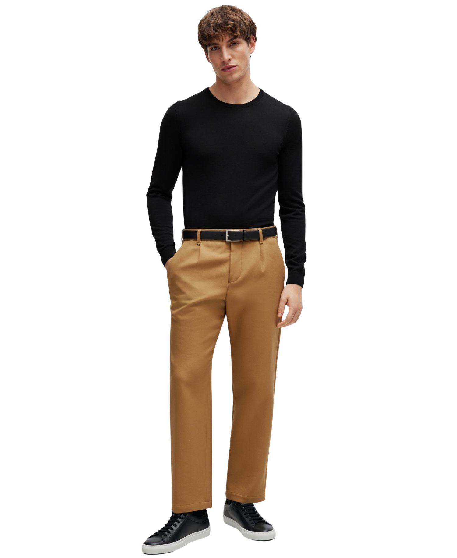Men's Slim Fit Merino Wool Sweater