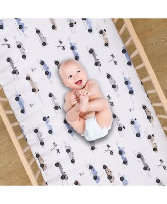 Little Racer 3-Piece Cars/Transportation Baby Crib Bedding Set