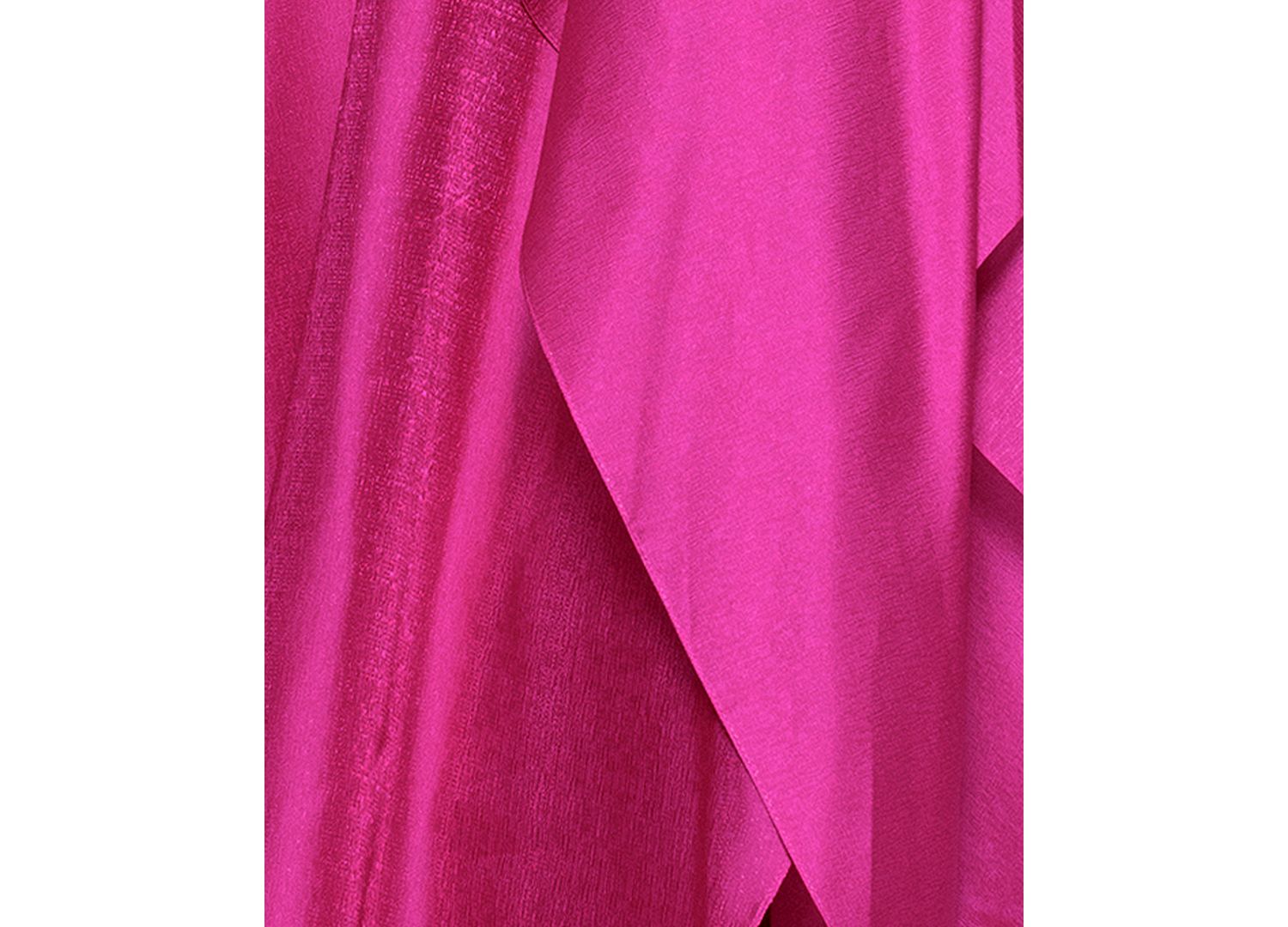 Women's Metallic Draped One-Shoulder Gown