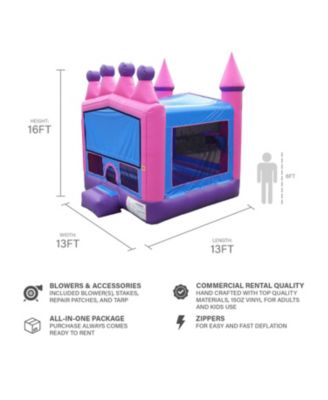 Princess Tiara Commercial Grade Bounce House for Kids (with Blower)