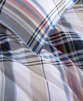 Waterbury Plaid Cotton 3-Pc. Comforter Set, King