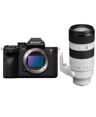 Sony Alpha a7R V 61.0MP Full Frame Mirrorless Digital Interchangeable Lens Camera Body - Bundle with Sony FE 70-200mm f/2.8 GM OSS II G Telephoto Zoom E-Mount Lens