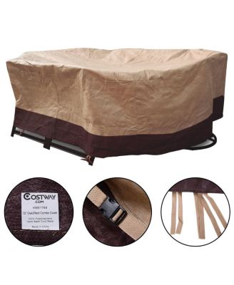 72 Inch Waterproof Oval/Rect Garden Table Cover