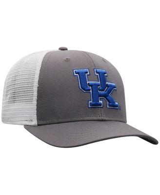 Men's Gray/White Kentucky Wildcats Victory Baseline Trucker Adjustable Hat