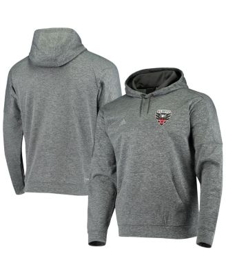 adidas - Men's Heathered Black D.C. United TI Pullover Hoodie