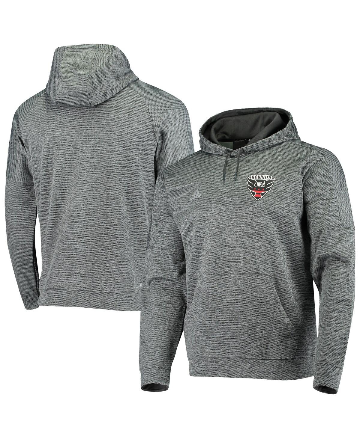 Men's Heathered Black D.c. United Ti Pullover Hoodie - Black