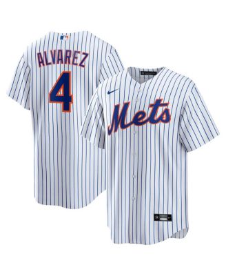 Nike - Men's Francisco Alvarez White New York Mets Replica Player Jersey