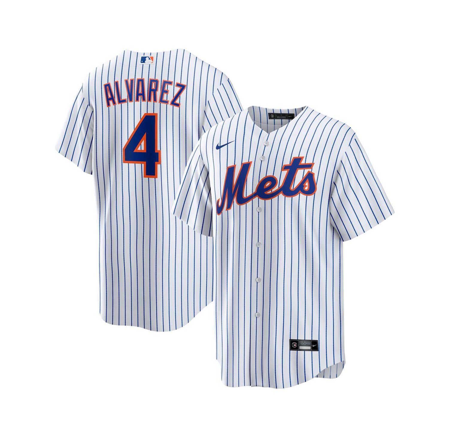Men's Francisco Alvarez White New York Mets Replica Player Jersey