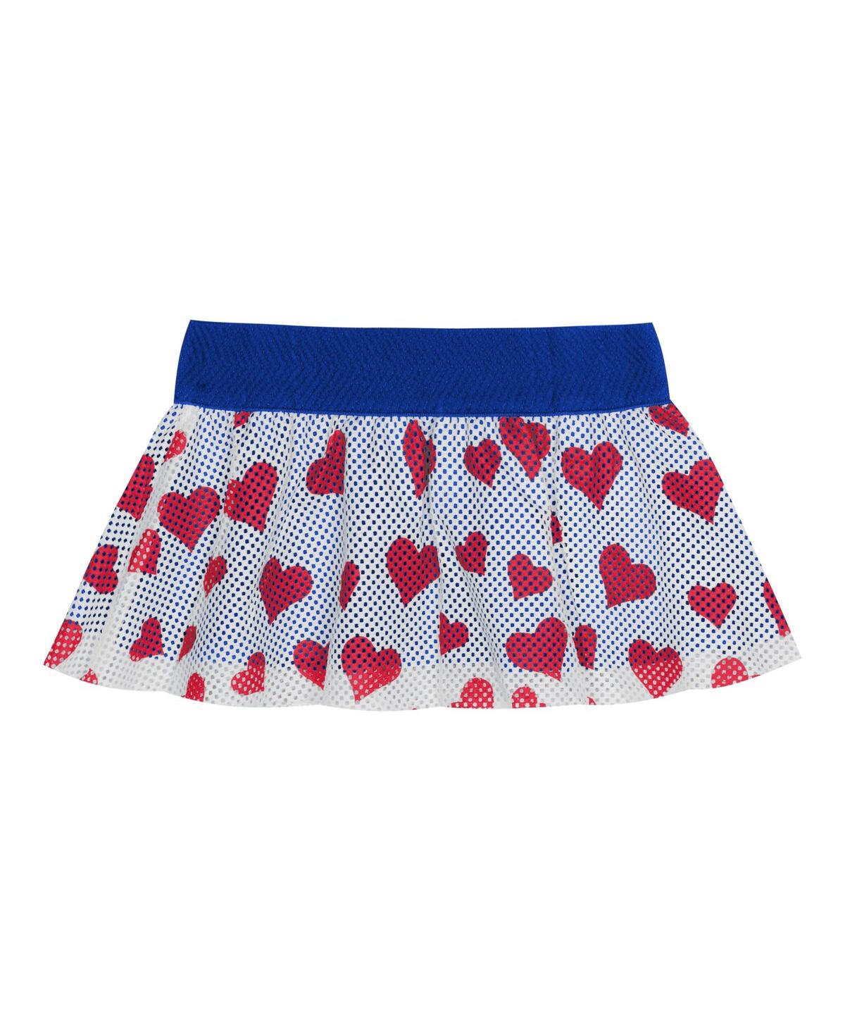 Outerstuff Baby Boys And Girls 3-pack Buffalo Bills Love My Team Bodysuit And Skirt Set In Royal