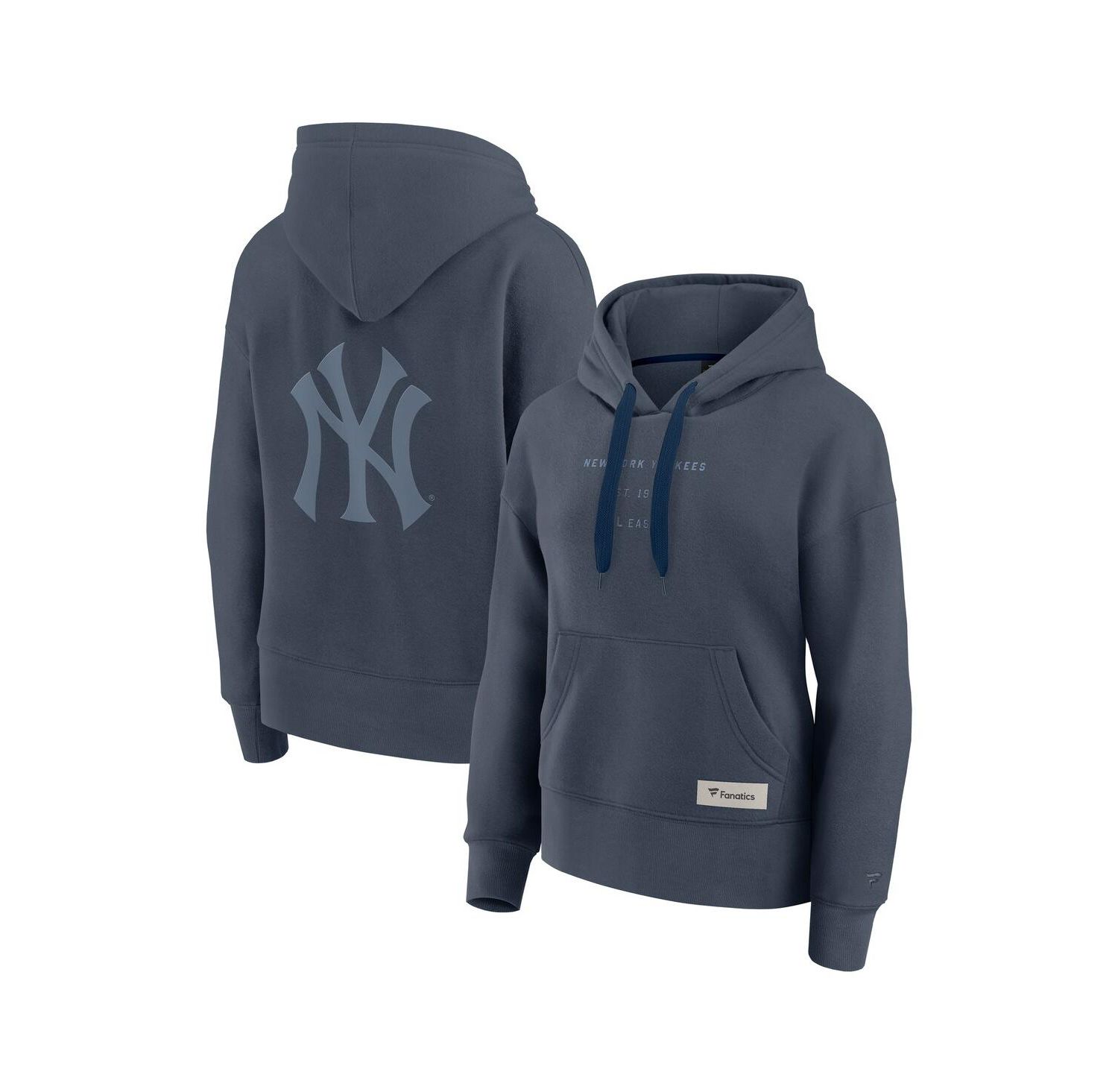 Women's Blue New York Yankees Elements Future Ground Subtle Tonal Pullover Hoodie
