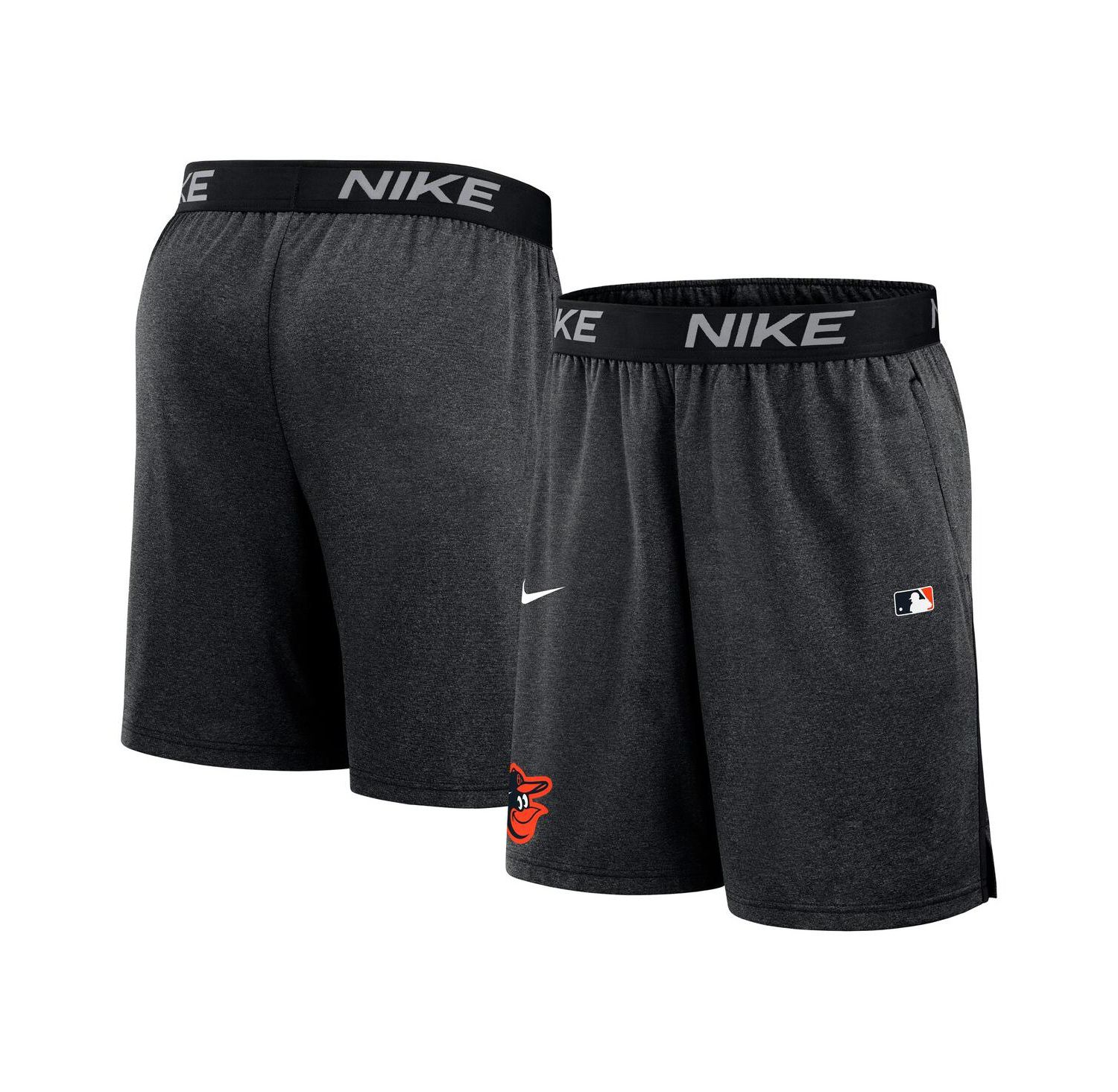 Men's Black Baltimore Orioles Authentic Collection Performance Knit Shorts