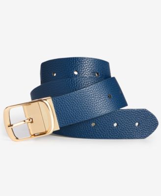 Reversible Faux-Leather Belt