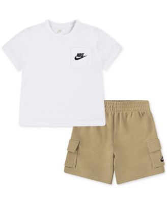 Nike - Little Boys Pocket T-Shirt & French Terry Shorts, 2 Piece Set