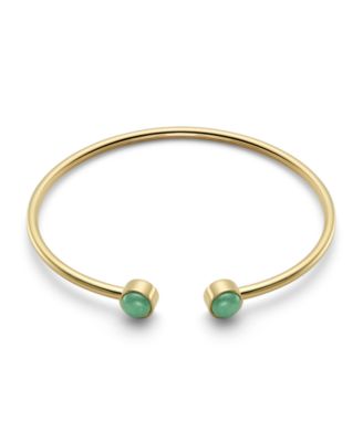 Women's Gold Tone Stainless Steel Bangle Bracelet