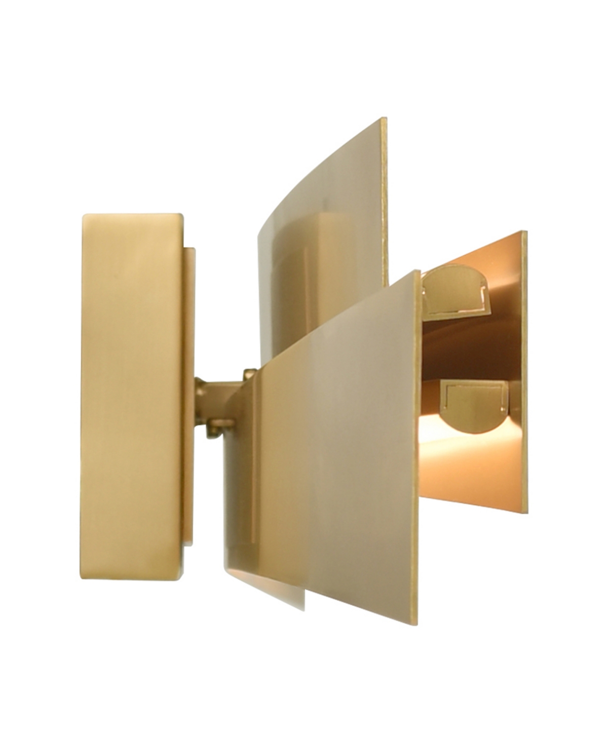 Shop Cwi Lighting 5.20" Metal Candora Integrated Led Vanity Light In Brass