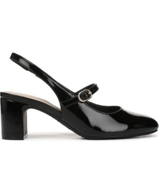 Women's Trust Block Heel Mary Jane Slingback Pumps