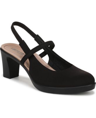 LifeStride - Women's Evoke Block Heel Slingback Pumps