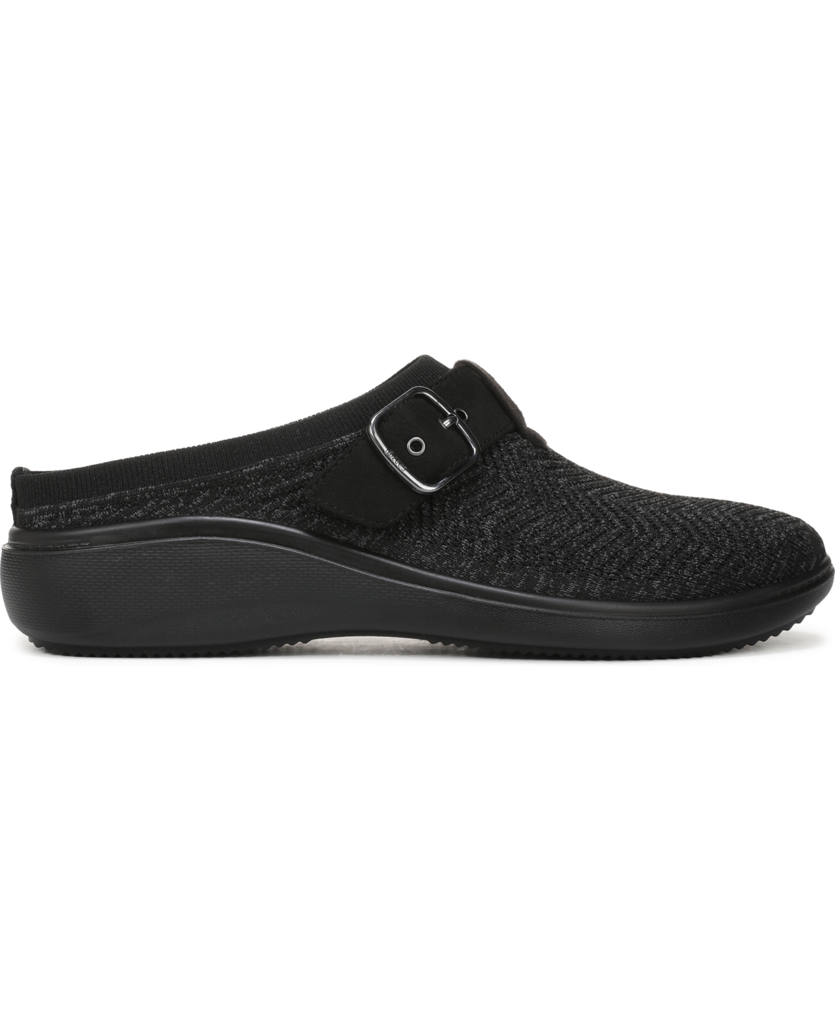 Lifestride Women's Balance-knit Washable Round Toe Clogs In Black