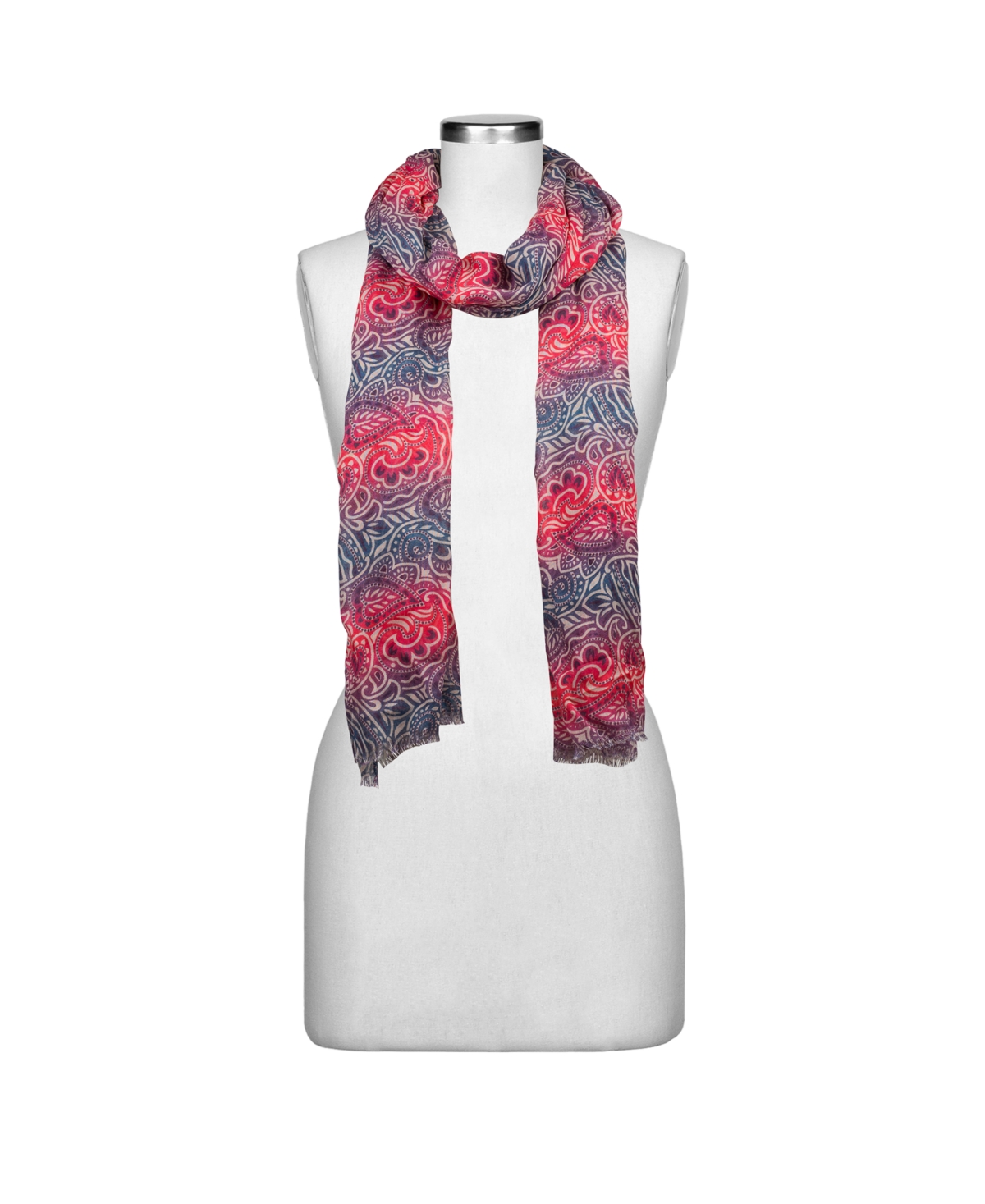 Shop Patricia Nash Vintage Print Scarf In Greek Ombre