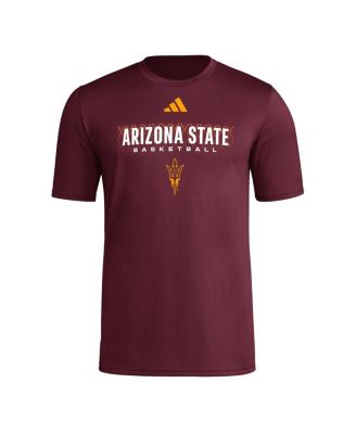 Men's Maroon Arizona State Sun Devils Locker On-Court In The Fade Pregame AEROREADY T-Shirt