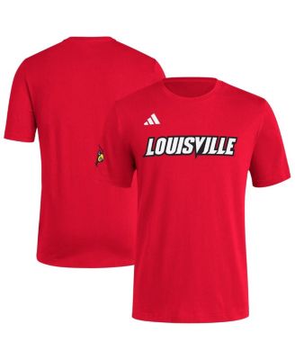 Men's Red Louisville Cardinals Fresh Wordmark T-Shirt
