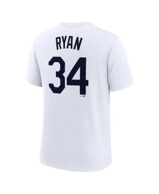 Men's Nolan Ryan White Houston Astros Cooperstown Collection Name Number Tri-Blend T-Shirt