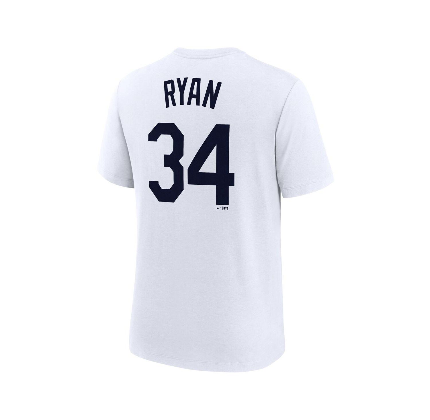 Men's Nolan Ryan White Houston Astros Cooperstown Collection Name & Number Tri-Blend T-Shirt