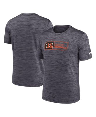 Nike - Men's Black Cincinnati Bengals Big Tall Velocity Jock Tag Performance T-Shirt