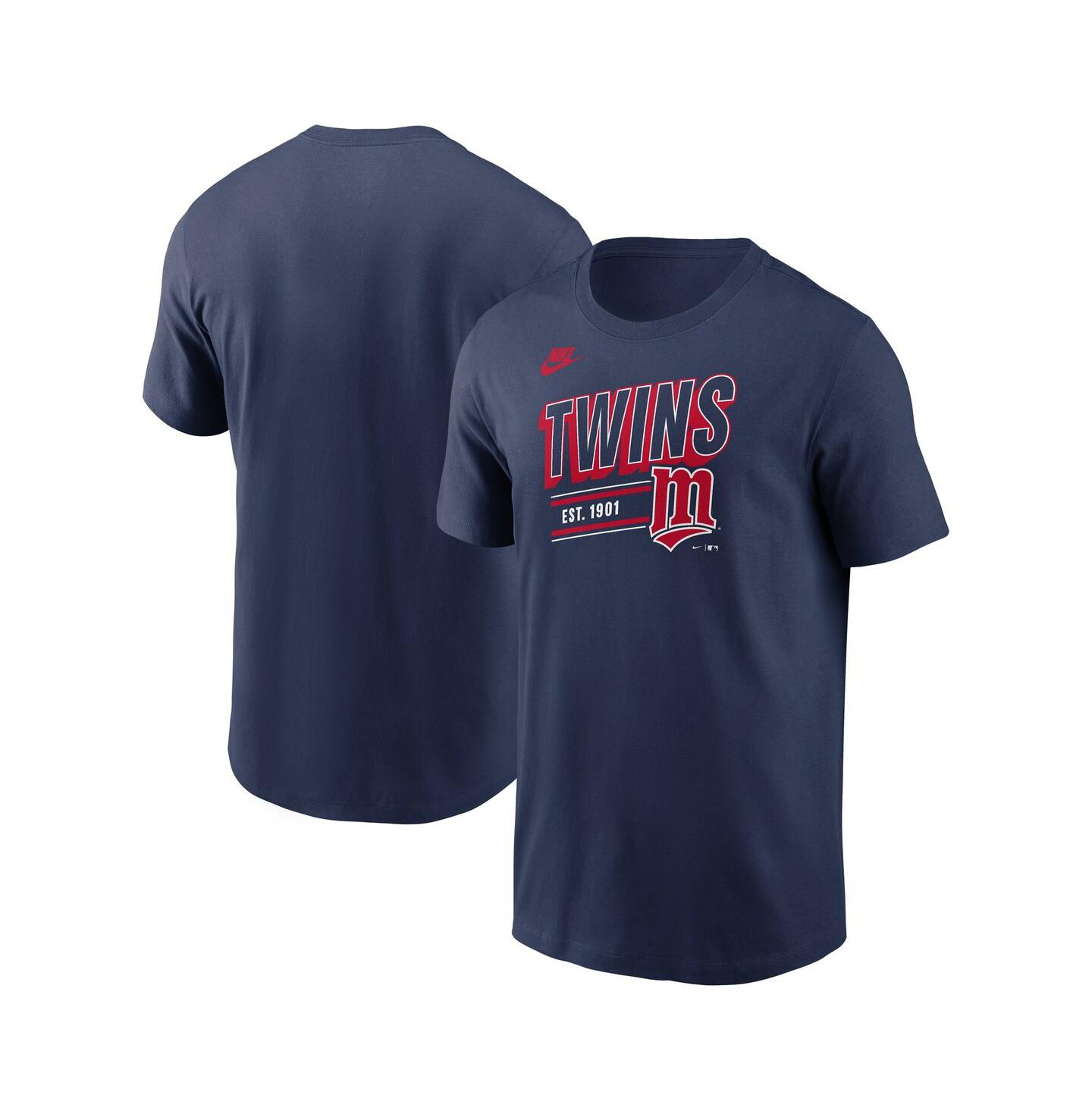 Мужская футболка Nike Navy Minnesota Twins Cooperstown Collection Retro — фото 1