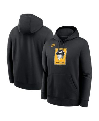 Nike - Men's Black Pittsburgh Pirates Cooperstown Collection Logo Club Pullover Hoodie