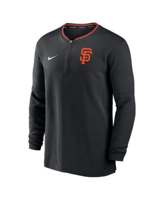 Men's Black San Francisco Giants Authentic Collection Performance Half-Zip Top