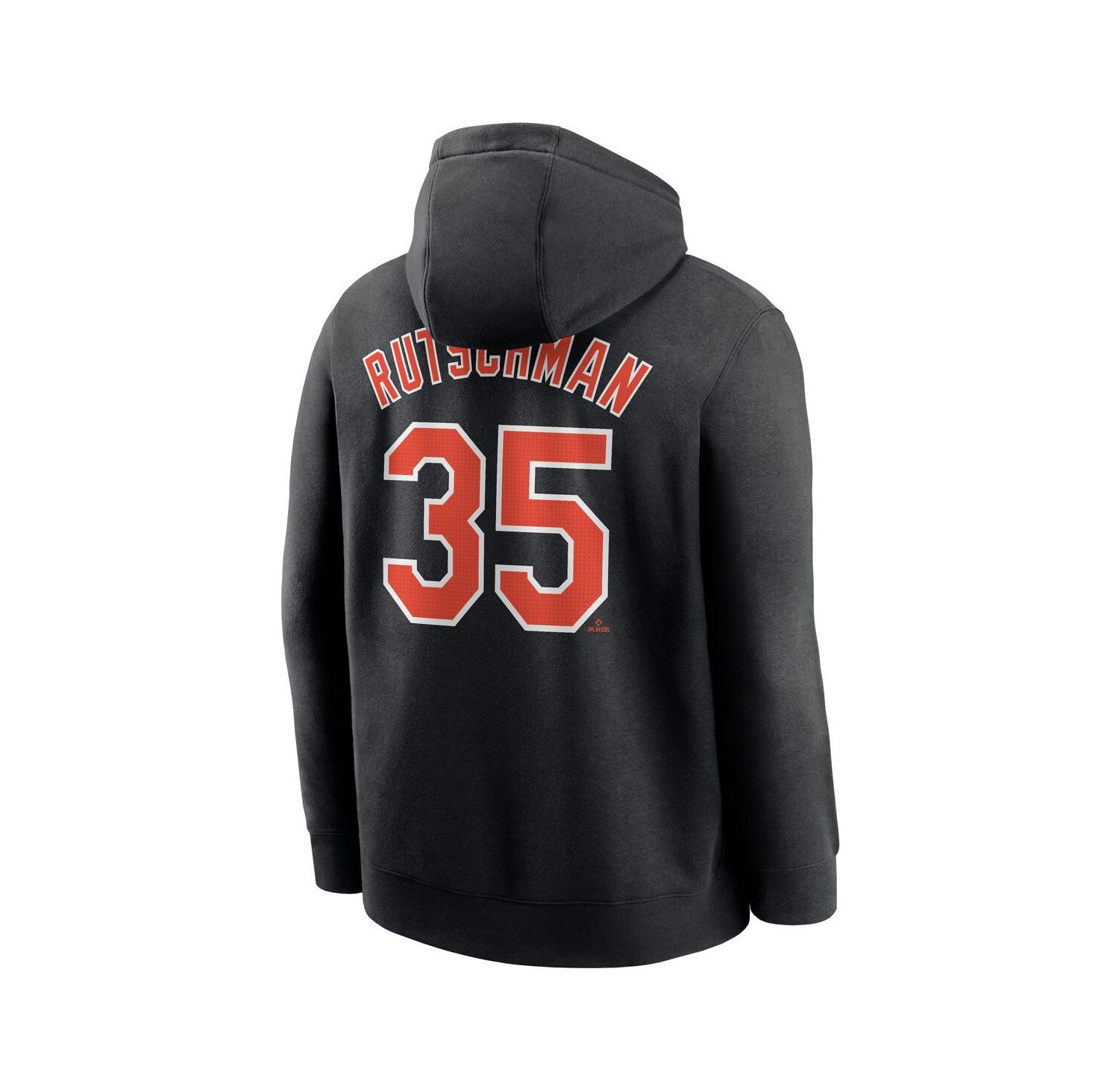 Men's Adley Rutschman Black Baltimore Orioles Player Name & Number Club Pullover Hoodie