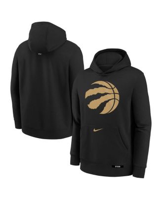 Nike - Big Boys and Girls Black Toronto Raptors 2024/25 City Edition Club Fleece Pullover Hoodie