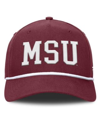 Men's Maroon Mississippi State Bulldogs Foul Ball Rope Adjustable Hat