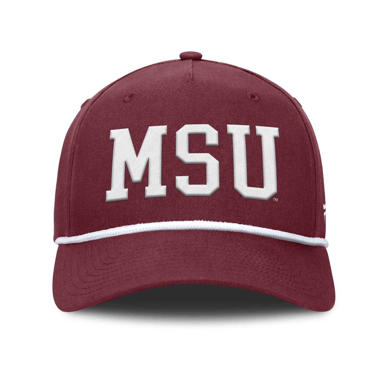 Men's Maroon Mississippi State Bulldogs Foul Ball Rope Adjustable Hat