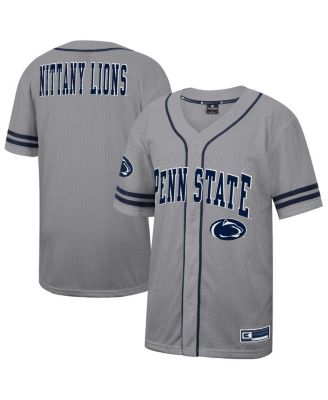 Colosseum - Men's Gray Penn State Nittany Lions Free Spirited Baseball Jersey