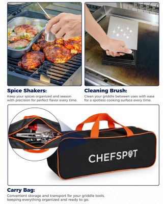 36 Piece Stainless Steel Griddle Accessories Kit for Blackstone and Other Griddles