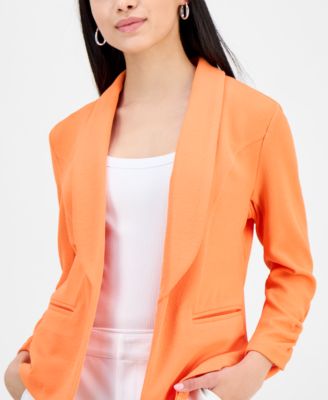 Petite 3/4-Sleeve Shawl-Collar Blazer, Created for Macy's