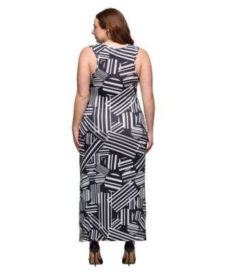 Plus Size Razorback Tank Casual Maxi Dress
