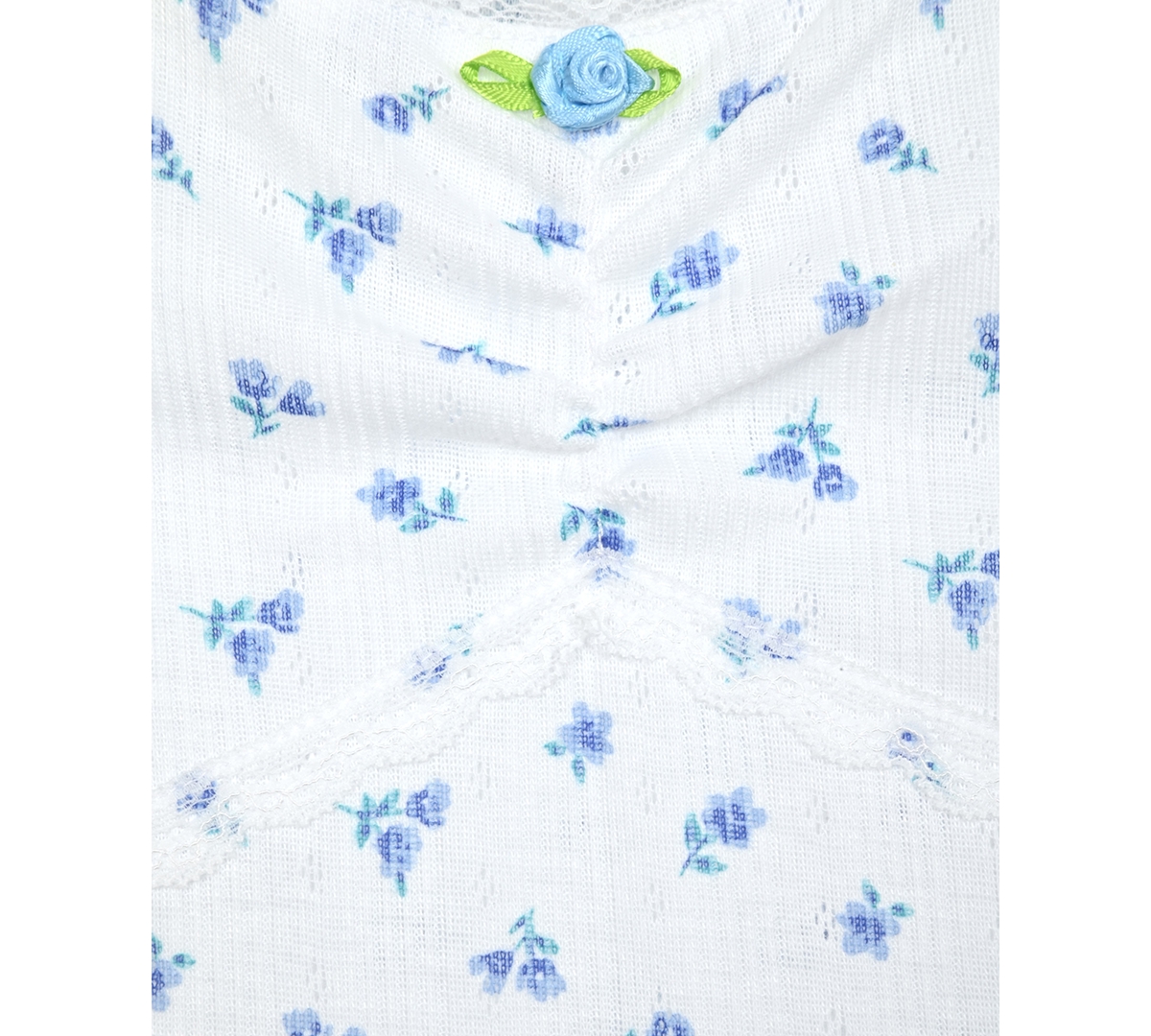 Max & Olivia Big Girls Pointelle With Lace Floral-print Shorts Pajama Set